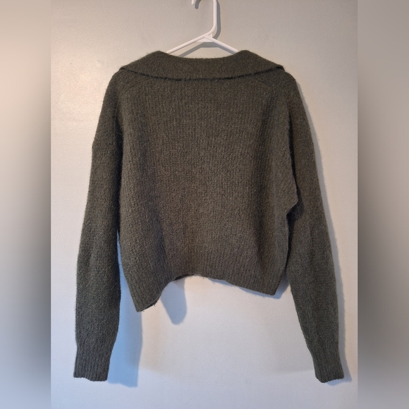 Everlane alpaca waffle knit polo sweater - Picture 8 of 11